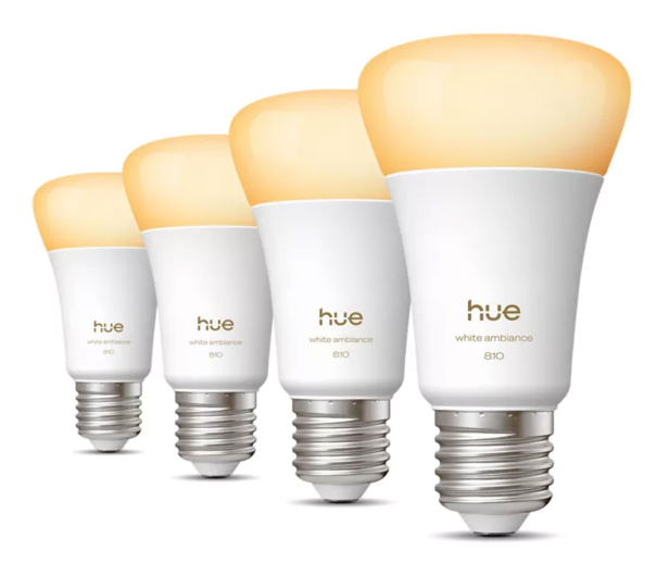 Philips Hue Inteligentna żarówka White Ambience A60 E27 - 810lm (4sz.) - 1490231 - zdjęcie